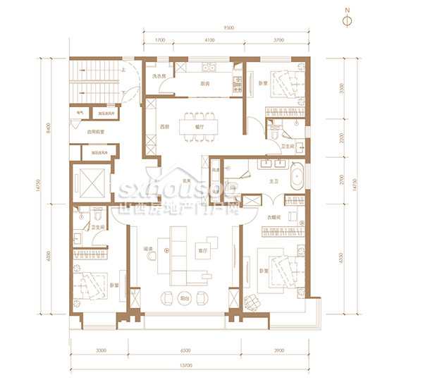 210㎡三室兩廳三衛(wèi)